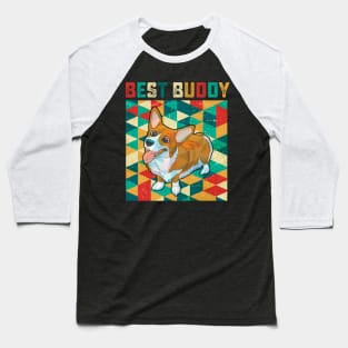 Best Buddy Corgi Baseball T-Shirt